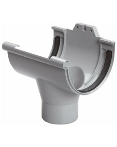 Nicoll gootuitloop voor mastgoot klem 115mm uitloop 80mm
