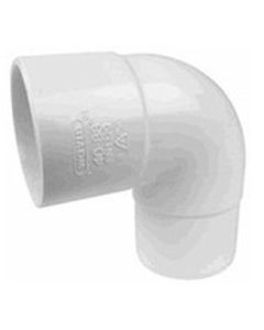 Pvc l-bocht 88° 50 m/s WIT