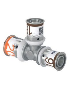 Uponor S-PRESS verloop t-stuk