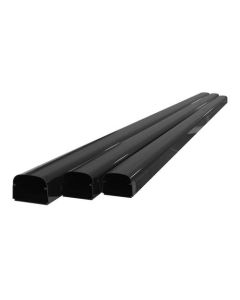 Tecnosystemi leidinggoot T75 lengte 2m RAL9005 Zwart
