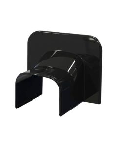 Tecnosystemi Optima plafond/wand eindstuk TA75 Zwart RAL9005