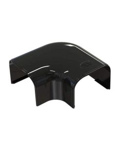 Tecnosystemi Optima platte bocht 90° CP75 Zwart RAL9005