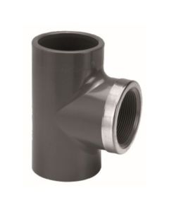 Druk T-stuk 20x1/2"x20mm bi PN16