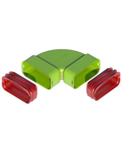 Air Excellent AE55sc bocht 90° horizontaal set