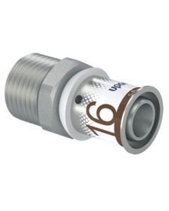 Uponor S-PRESS puntstuk 16x1/2" bu