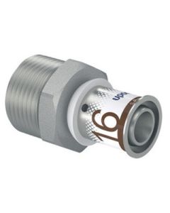 Uponor S-PRESS puntstuk 16x3/4" bu