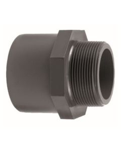 Druk pvc puntstuk zes/achtk. 63/50mmX2" PN16