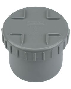 Pvc eindstuk met schroef deksel