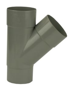 Pvc hwa t-stuk 45° 60mm m/vs 