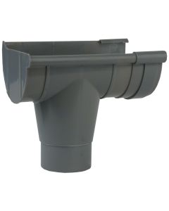 Pvc eindafvoerstuk mastgoot links 5"