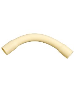 Pvc elektrobocht 1" 90° crem