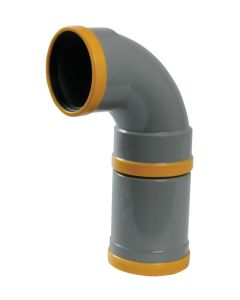 Pvc flex- m-bocht 88° SN8 GR 125mm m/m