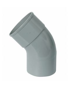 Pvc hwa bocht 45° 80mm m/s