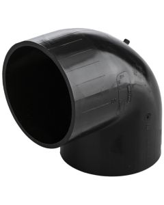 PE lasbocht 90° 40mm ZWART