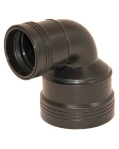PP verloopbocht 90° 75-50 zwart