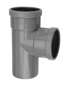 Pvc m-t-stuk 88° SN4 GR 125mm 2xm/s
