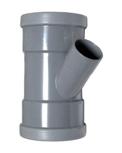 Pvc m-t-stuk 45° SN4 verlopend m/s