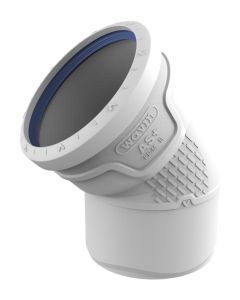 Wavin AS bocht 45° 50mm m/s