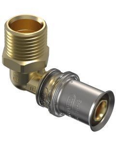 Tigris pers knie puntstuk 16mm x3/8" bu
