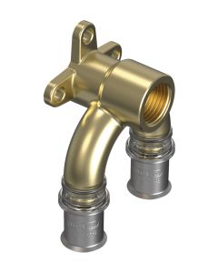 Tigris pers muurplaat  Dubb Aansl 16mm x1/2" bi