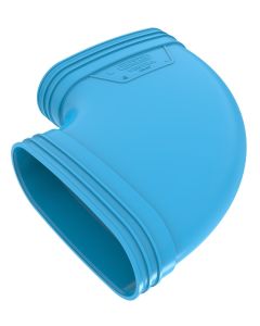 Wavin ventiza bocht 90° 195x80mm m/m