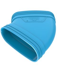 Wavin ventiza bocht 45° ovaal m/m