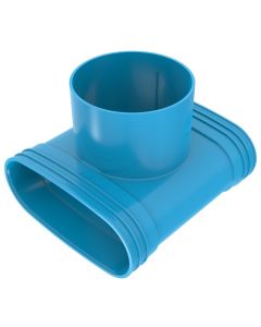 Wavin ventiza  t-stuk 90° 195x80x125mm 3m hgt50