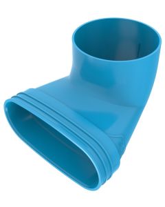 Wavin ventiza verloop bocht 125  90° m/m