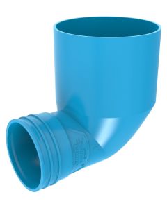 Wavin ventiza eindstuk 90° 125x80mm m/m