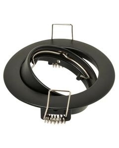 Inbouwspot Kantelbaar Zwart (ROND)