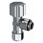 Ram. hoekstopkraan 3/8"x12 knel chroom haaks 