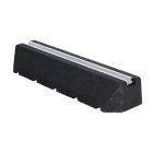 Rubber opstelbalk met rail LAAG 60x18,5x9,5cm