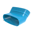 Wavin ventiza staande bocht 45° m/s ovaal