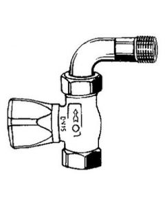 Heimeier rad. kraan+bocht 1/2