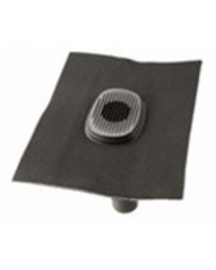 Rioolontluchtingspan Ubiflex 110 mm 5-55° 500mmx600mm zwart