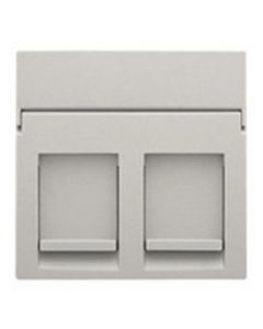 Niko hydro inzetplaat 2x MJ Grijs tbv Adapter + deksel