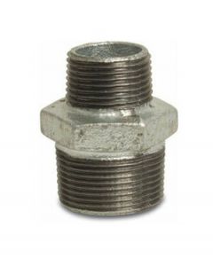 Dubbele nippel verzinkt 3/8"x1/4" nr.245