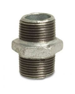 Dubbele nippel verzinkt 1 1/2" nr.280