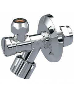 Ram. Hoekstopkraan 12X10mm Knel+Filter