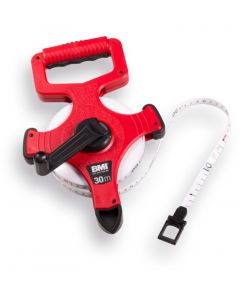 BMI Kruishaspel glasvezel bandmaat 30 m met markeerpunt.