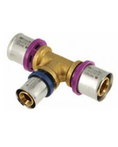 Bonfix Alu-pers verloop t-stuk 26x20x26mm