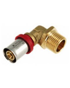 Bonfix Alu-pers knie 1/2" x 16 mm bui