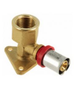 Bonfix Alu-pers muurplaat 1/2" x 16 mm bi H=47 mm