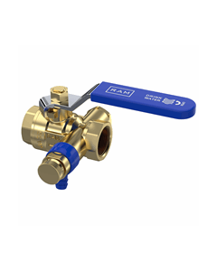 Raminex Kogelkraan 1/2" bin m Aftap