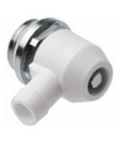 Aftapper vern. wit 1/2"bt + o ring + kunststof aftap