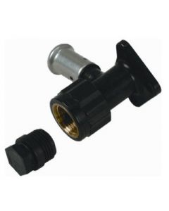 Henco pers muurplaat 20 x 1/2"