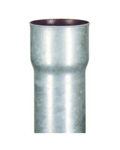 Gegalv. stalen ondereind 80mm 1mtr.