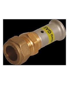 Henco GAS rechte koppeling 26 x 22 knel