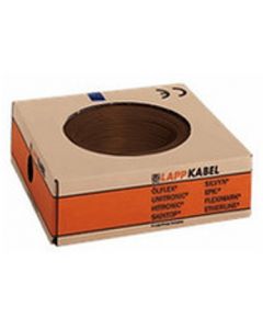 Montage draad  10mm Bruin per/mtr