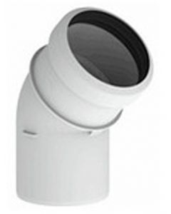 BuHo Safepp rookgas Ø 80 bocht 45° wit